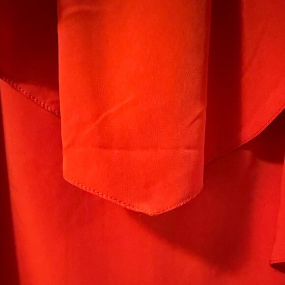 ⭐️$5, spend over $20 - H&M Red-Orange Ruffle Tiered Sleeveless Dress - Picture 7 of 14